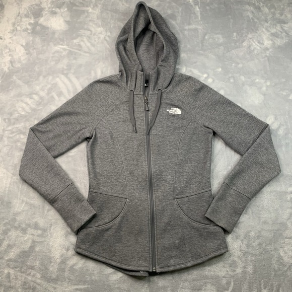 The North Face Tops - The North Face Women's Double Knit Full Zip Hoodie Grey Size S